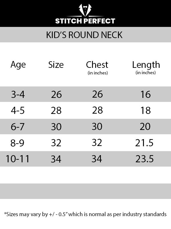 Kids T-shirt Size