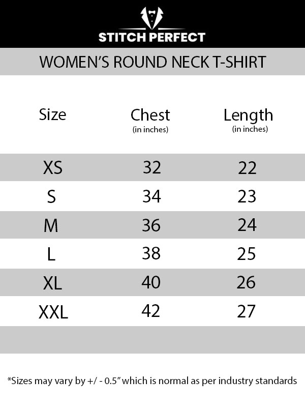 Women T-shirt Size